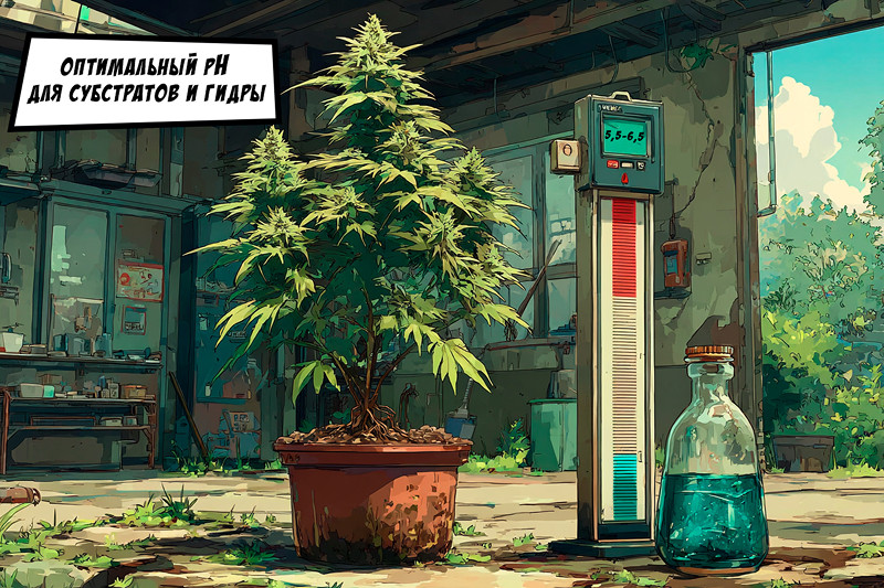 Оптимальный pH для субстратов и гидры