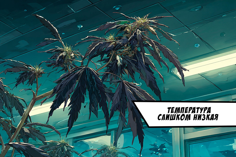 Слишком низкая температура и конопля